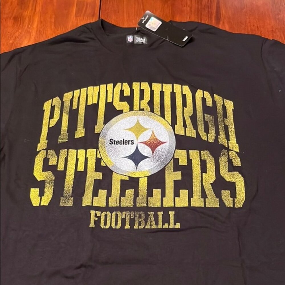 NWT NFL Team Apparel Pittsburgh Steelers short sleeve tee size large